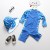 Korean Style Infants Baby Handsome Shark Children's Swimsuit Boys One-Piece Warm Sun Protection Surfing Suit Suit with Hat