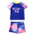 Wholesale Boy's Swimsuit Split Tie-Dye Multi-Color Mosaic Baby Short Sleeve Swimsuit