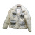 Coco Real Fur "Vintage Fragrance" Pearl Pocket Design Rex Rabbit Fur Woolen Chanel-Style Fur Coat