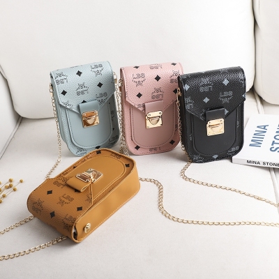 Women's Bag 2021 New Letters Digital Printing Vertical Double-Layer Small Square Bag Gift Small Bag Mobile Phone Bag Women's Bag