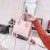 One Piece Dropshipping 2021 Winter Korean Style Rabbit Fur Color Bucket Mobile Phone Bag Shoulder Crossbody Women's Simple Handbag Tide