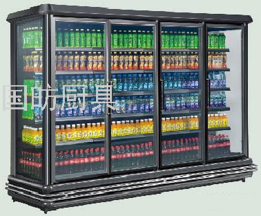 15cl/GF-5800 Wind Screen Counter Refrigerated Cabinet Freezer Supermarket Display Cabinet with Door