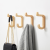 New Modern Minimalist Japanese Style Wooden Hook Log Solid Wood Clothes Hook Hat Hook Single Hook Wall Hook Wall Hook