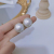 Silver Needle 925 Korean Earrings Women's Simple Elegant round Pearl Stud Earrings Retro French Gao-Grade Earrings