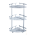 Alumimum Angle Frame Storage Rack Three-Layer Kitchen and Bathroom Multi-Layer Corner Shelf