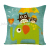 New Linen Digital Printing Owl Pattern Pillow Cover Sofa Living Room Pillows without Core Customizable