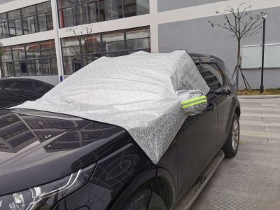 Car Windshield Glass Antifreeze Cover Aluminum Film Car Snow Cover with Reflective Stripe Winter Car Snow Cover SUV