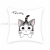 Cute Cartoon Cat Short Plush Printed Pillowcase Bedroom Bedside Cushion Sofa Living Room Cushions Backrest