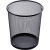 Motarro Large Iron Wastebasket Black MI010-3