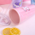 Plastic Sippy Cup Unicorn Slide Double-Layer Cup Ins Girl Heart Tumbler