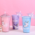 Plastic Sippy Cup Unicorn Slide Double-Layer Cup Ins Girl Heart Tumbler