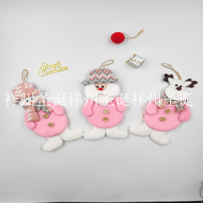 Factory Direct Sales Christmas Decoration Christmas Gift Christmas Pendant Fabric Pendant