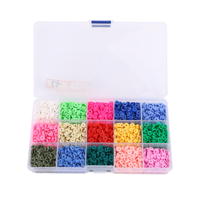 Factory Sales Soft Ceramic Beads Cross-Border DIY Bead Accessories 6mm Thin Soft Ceramic Bracelet Spacer Beads Gasket Mixed Color Beaded