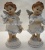 Feather Wings Kneeling Posture Prayer Wash Etiquette Cross Garland Resin Angel Religious LED Light Decoration Ornaments