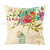 New Fresh Flower Digital Printed Pillowcase Linen Sofa Cushion Office Cushion Car Back