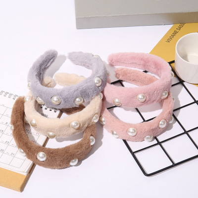 Internet Celebrity Hairpin Headband Female Face Wash Mask Fringe Hairpin Head Accessories Simple Female Adult Korean Style Outer Wear All-Matching