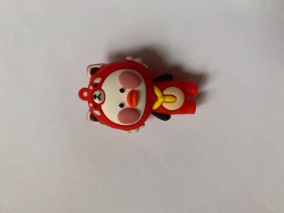 Popular Three-Dimensional Dududuck Keychain Doll PVC Flexible Glue Creative Bag Car Key and Other Pendants Key Chain