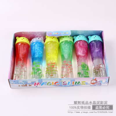 Korean Creative Crystal Mud Slim Color Foam Mud Stamp Exfoliating Colored Clay Children DIY Jelly Crystal Colored Clay