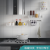 Punch-Free Bathroom Rack Bathroom Wall Rack Bathroom Waterproof Shelf Plastic Storage Shelf