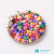 Acrylic Color Background White English Letter Beads DIY Handmade Beaded Material Bracelet Ornament