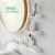 Punch-Free Bathroom Rack Bathroom Wall Rack Bathroom Waterproof Shelf Plastic Storage Shelf