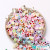 Acrylic Large Hole Square Beads Heart Love Heart Pattern Square DIY Children String Beads Material