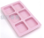 Amazon Hot Sale Heat-Resistance 6 Cavity New Pattern Rectangle Shape Silicon Soap Moulds Candle