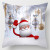 Christmas Snowman Peach Skin Fabric Home Sofa Cushion Cushion Cover Cartoon Image Living Room Bedroom Pillow Cover