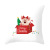 Cartoon Christmas Dog Car Pattern Pillow Cover Holiday Home Decoration Office Back Seat Cushion Throw Pillowcase