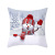 Christmas Snowman Peach Skin Fabric Home Sofa Cushion Cushion Cover Cartoon Image Living Room Bedroom Pillow Cover