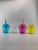 New Plastic Beverage Bottle Bulb Bottle Cup with Straw with LED Light Creative Drink Cup