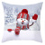 Christmas Snowman Peach Skin Fabric Home Sofa Cushion Cushion Cover Cartoon Image Living Room Bedroom Pillow Cover