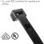 5.2*300 Industrial Super Heavy Duty Multifunctional UV Cable Tie 250 Lbs Tensile Strength Black 11.8"