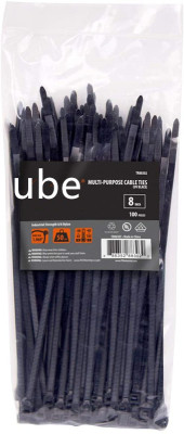 Multiple Purpose Cable Cable Ties, Black 8 "3.6 * 200mm Tensile Strength Use Cable Ties Heavy Duty