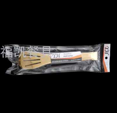 9in Non-Stick Gold Stainless Steel Non-Stick Sugar Clamp Appetizers Tongs Copper-Coated Metal