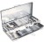 Gas Stove Outdoor Stove Portable Stainless Steel Folding BBQ Grill Stainless Steel Gas Stove