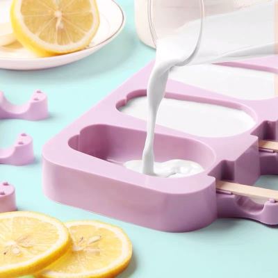 Ice Cube Mold Ice-Cream Mould Household Children Cute Make Ice Creams and Sorbets Popsicle Popsicle Silicone