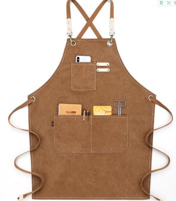 Industrial Style Canvas Belt Jean Apron Fashion Creative Household Restaurant Personality Antifouling Apron