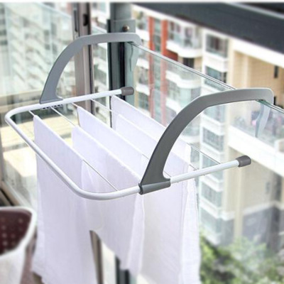 Folding Multifunctional Radiator Balcony Outdoor Indoor Retractable Clothes Hanger Drying Shoe Rack Bathroom Towel Rack