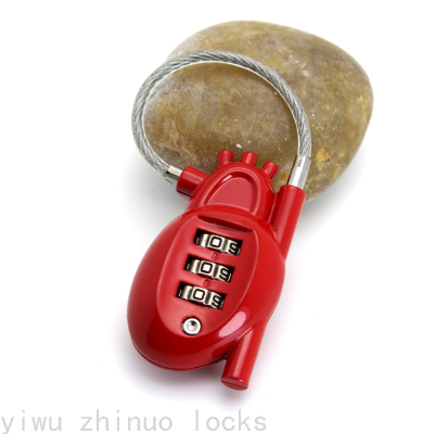 Heart Shape Lock medical Heart promotional combination lock