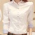 White Shirt Women's Long Sleeve 20 Autumn New Slim-Fitting Suit Professional Bottoming Shirt Women's Large Size Work Clothes OL