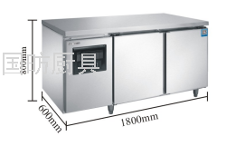 1.8 M Refrigerated Table Commercial Kitchen Large Capacity Refrigerated Cabinet Refrigerator 1800*600 * 800mm