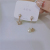 South Korea Dongdaemun Pearl Five-Pointed Star Rhinestone Earrings Long Fashion Earrings Online Influencer Earrings New