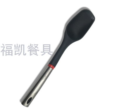 Food Grade With Long Stainless Steel Handle Nylon Fashion Food Spoon Cooking Utensils 