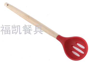 Non-Stick Heat Resistant Kitchenware Utensils Baking Tools Cream Mixer Silicon Slotted spoon