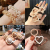 Dongdaemun Same Product Pearl Hair Rope Female with Hearts Korean Head Rope Internet Celebrity Hair Accessories Small Clear Heart Simple Hair Tie Rubber Band