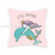 Mermaid Cartoon Digital Printed Pillowcase Sofa Living Room Pillows Bedroom Bay Window Cushion Model Room Backrest