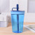 Plastic Water Cup with Straw Portable and Simple Student Cold Cup Mori Style Handy Drink Cup