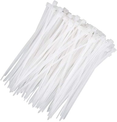 Nylon Cable Ties 2.5X 150mm (White) Various Adjustable Self-Locking Zipper Durable Nylon Cable Ties