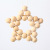 Nordic Minimalist Wooden Beads Beaded Five-Pointed Star Children's Room Decorative Wall Hangings Baby Room Baby Room Wall Decorations